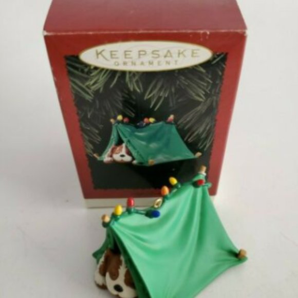 Hallmark Other - 1996 Hallmark Keepsake Ornament Pup-Tenting